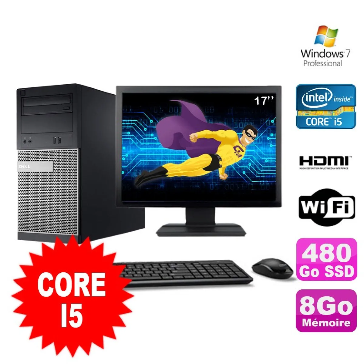 Dell Optiplex 3010 État correct - Dell reconditionné disponible sur Rue du Commerce Seconde Vie
